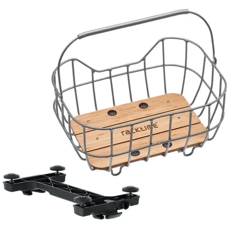 Preis Gesenkt Racktime BASKIT Breeze 2.0 Gepäckträgerkorb 25L - silber