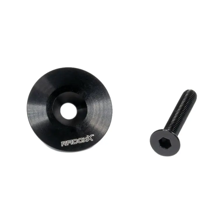 Radoxx Components A Flat Head Cap - Ahead-Kappe - schwarz Echt