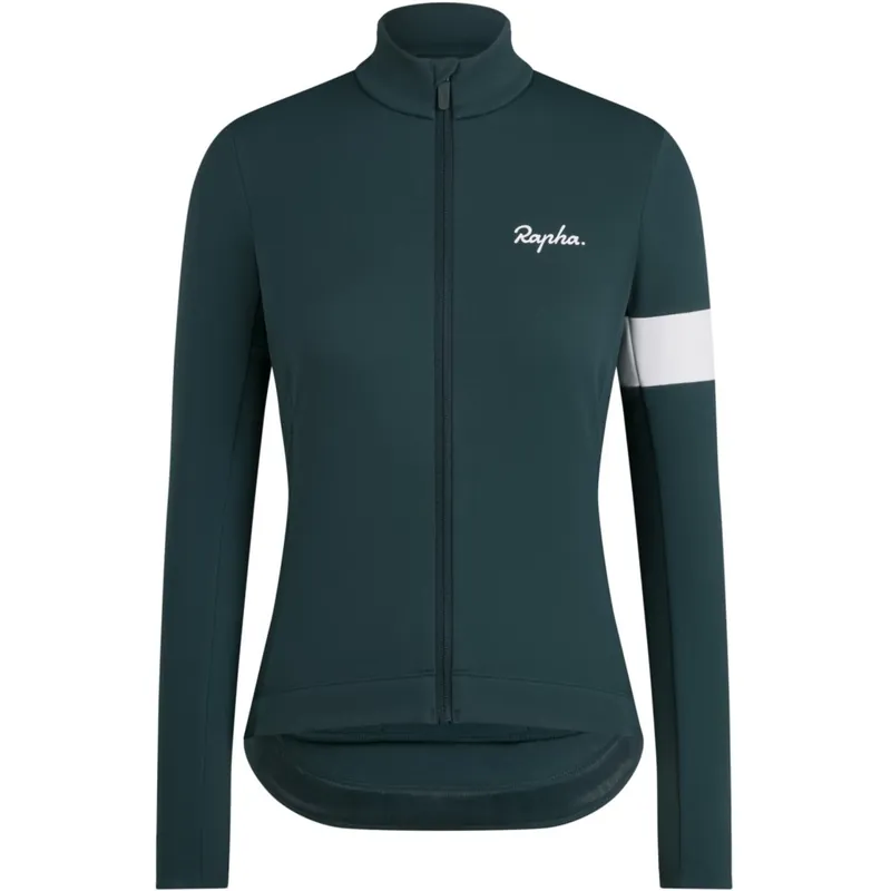 Rapha Core Winterjacke Damen - forest green/white Billig