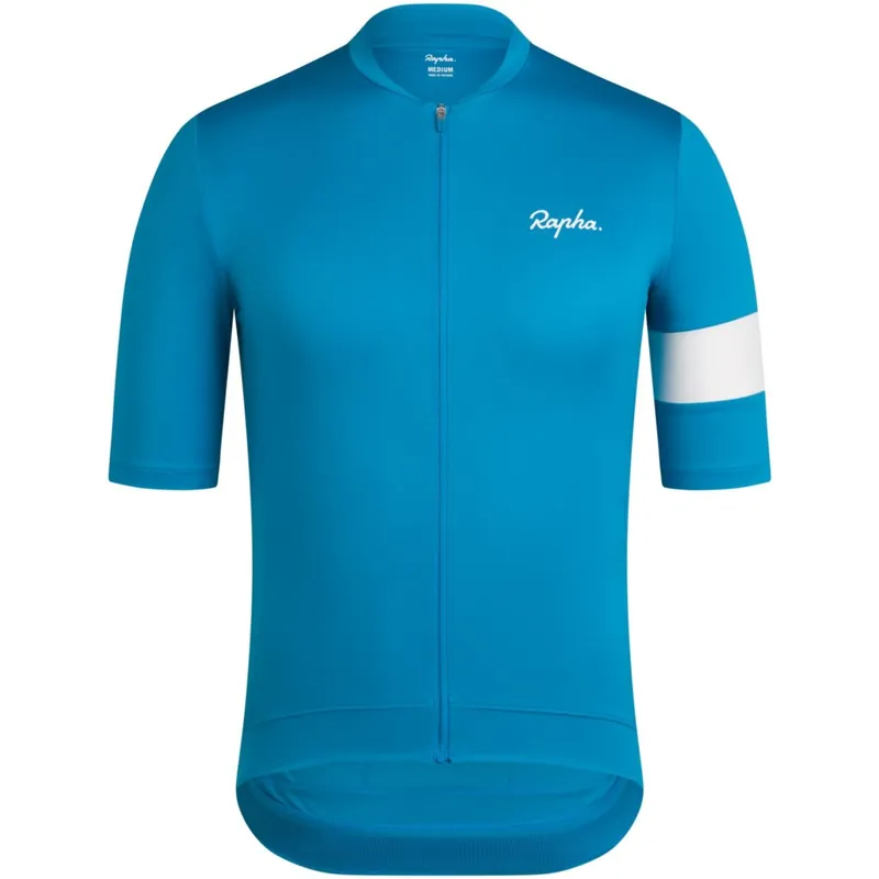 Nur Heute Rapha Core Kurzarmtrikot Herren - teal blue/white