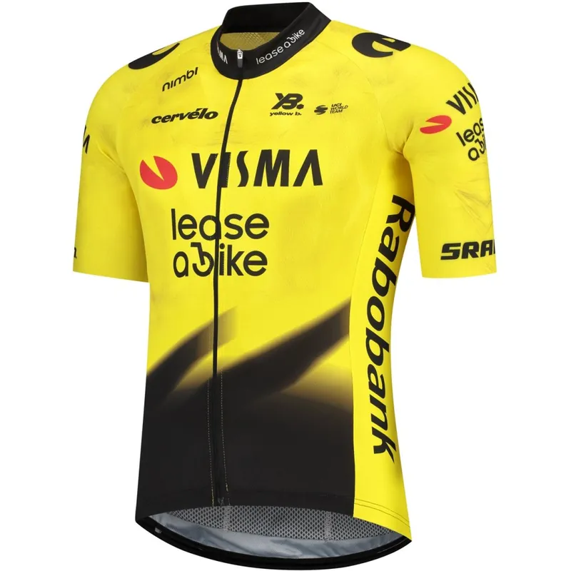 RAPidGEAR Team Visma Lease a Bike Replica Kurzarm-Trikot Herren 2026 - yellow Sonderangebot