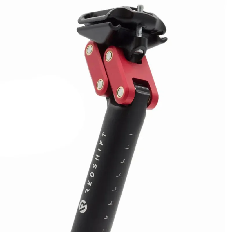 Redshift Dual Position Sattlestütze - Ø 27.2mm 350mm - rot Preisknaller