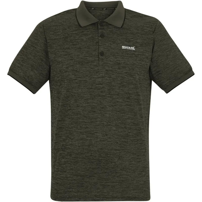 Regatta Remex II Polo-Shirt Herren - Dark Khaki 41C Letzte Chance