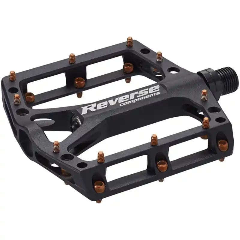 Reverse Components Black ONE MTB Plattformpedale - black/orange Finale Aktion