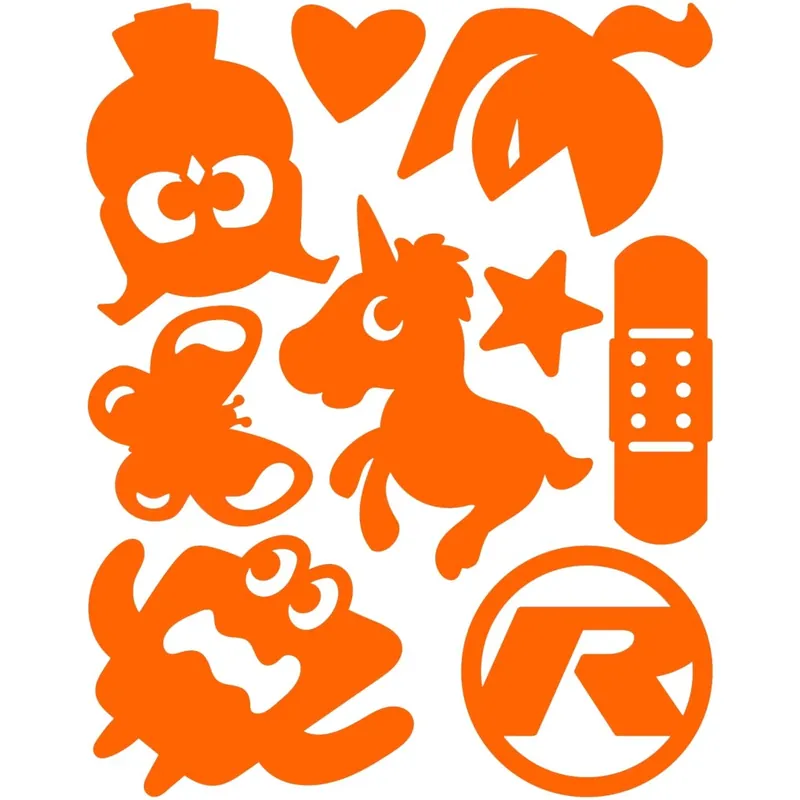 Saisonangebot rie sel design re flex kids - Reflektierende Rahmensticker - charm orange