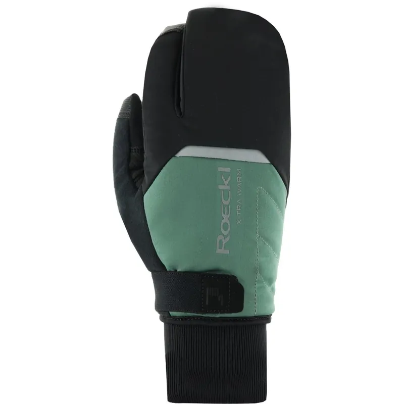 Roeckl Sports Villach 3 Trigger Fahrradhandschuhe - black/silver pine 9070 Wochenendangebot