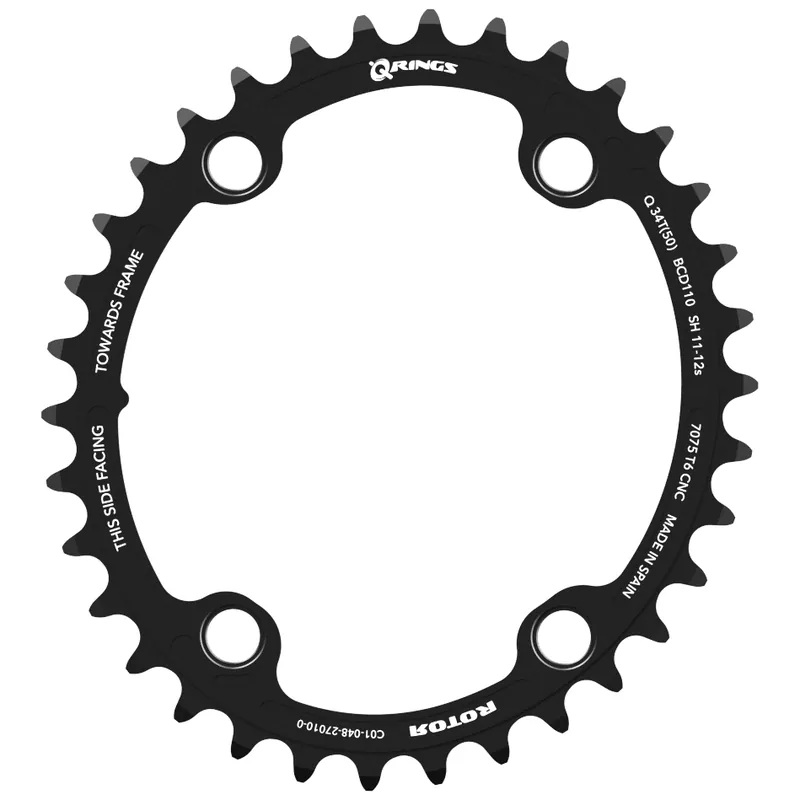 Knallerangebot Rotor Kettenblatt - Q-Ring BCD 110x4 Oval - Innen