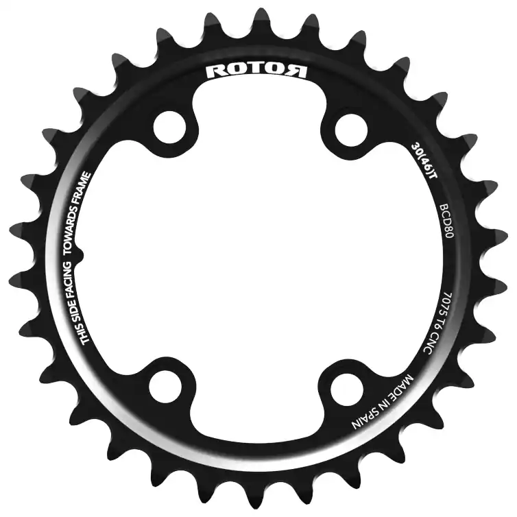 Rotor Kettenblatt - Shimano GRX BCD 80x4 Rund Ausverkauf