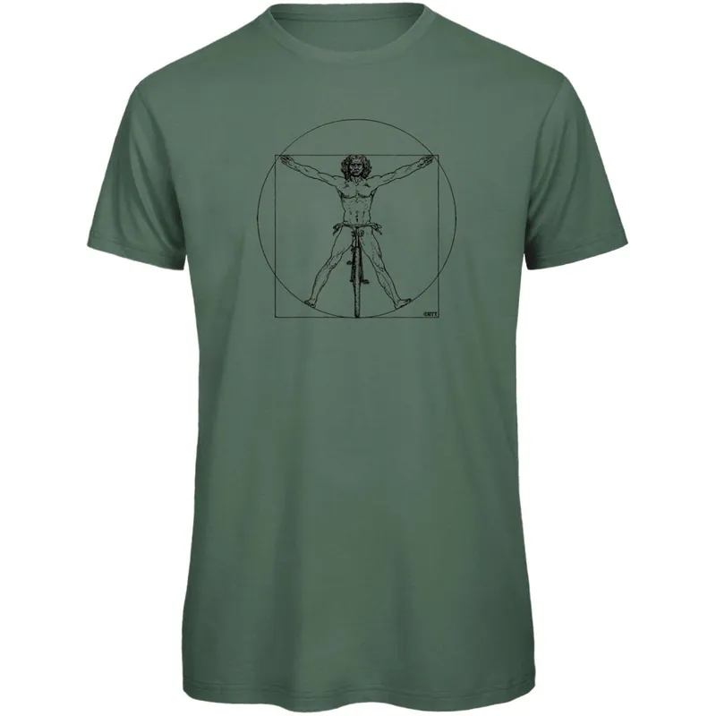 Billig RTTshirts DaVinci Fahrrad T-Shirt Herren - grün