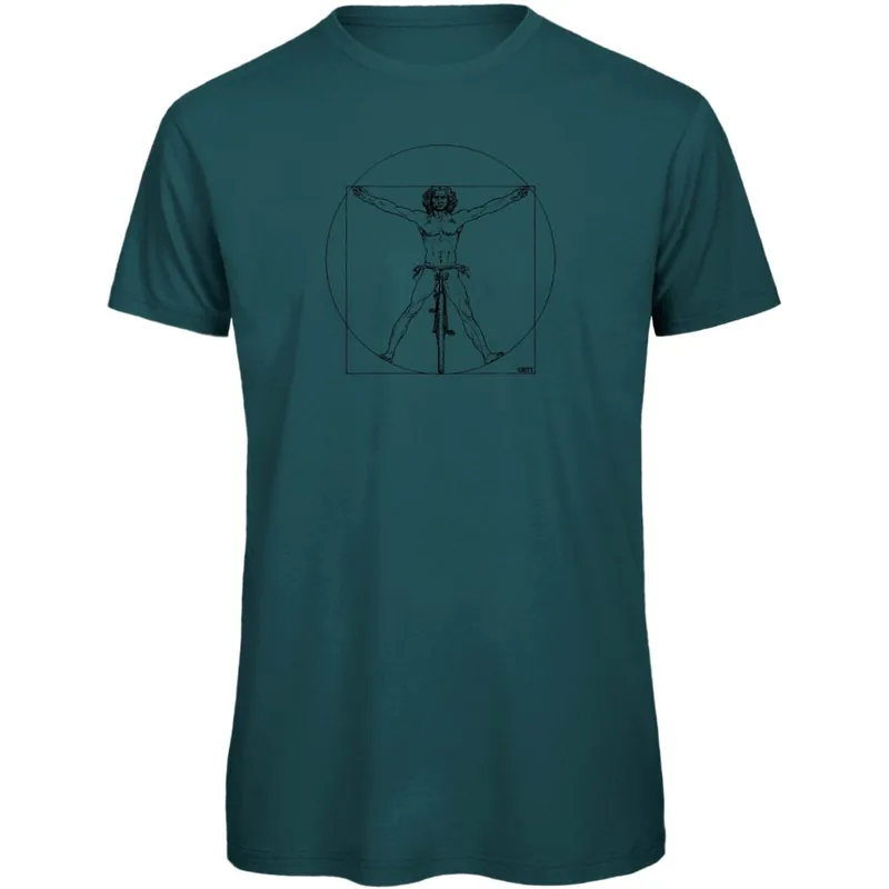 RTTshirts DaVinci Fahrrad T-Shirt Herren - blau Preiswert