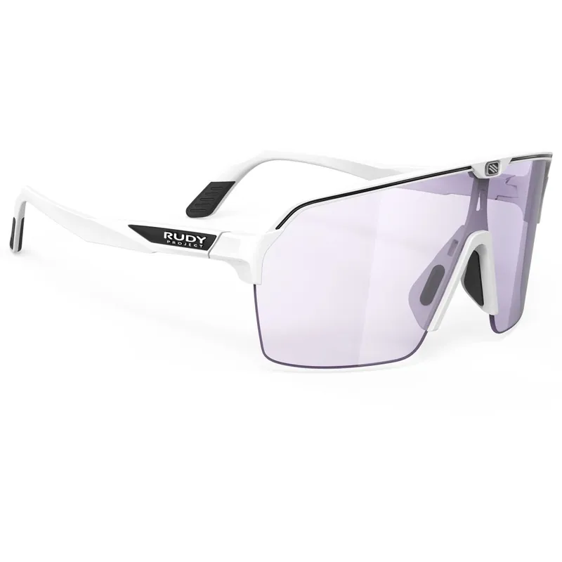 Zertifiziert Rudy Project Spinshield Air Brille - Photochromic Lens - White Matte/ImpactX 2 Laser Purple