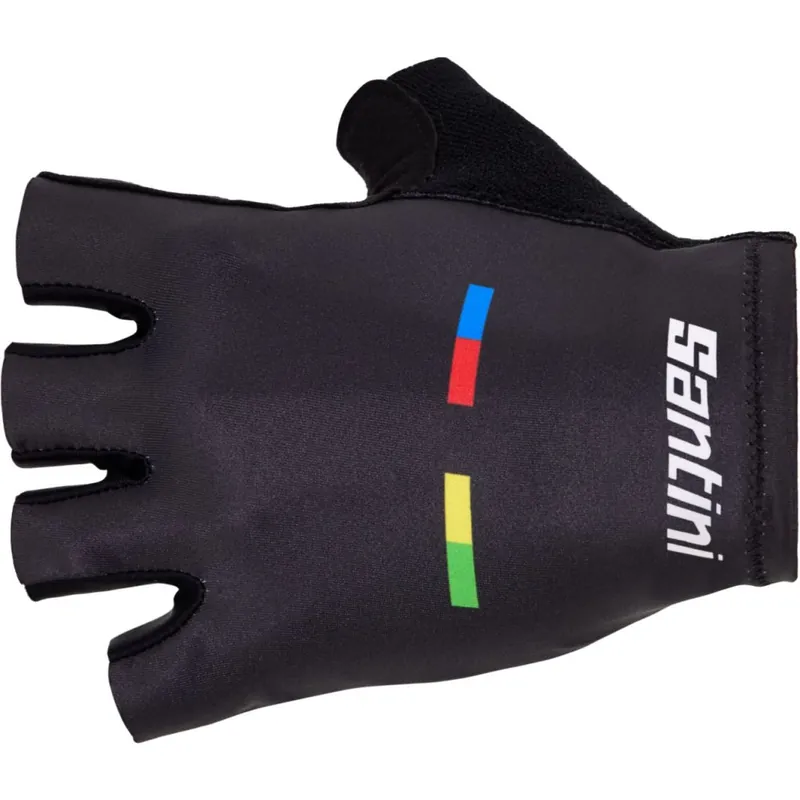 Santini UCI World Champion Kurzfinger-Handschuhe - black NE Ausverkauf