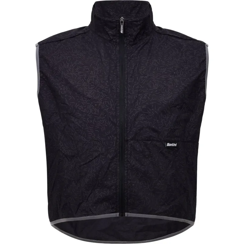 Santini High Vis Windweste Herren - black NE Sonderaktion