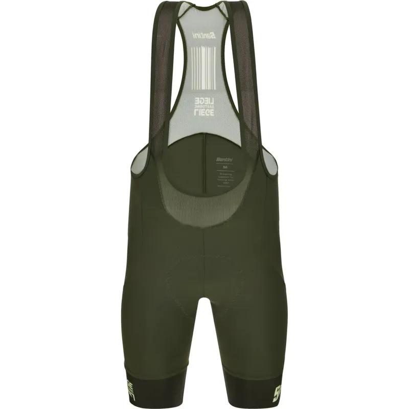 Santini Liege Bastogne Liege Cycling Trägershorts Herren - verde militare VM Direkt Vom Hersteller