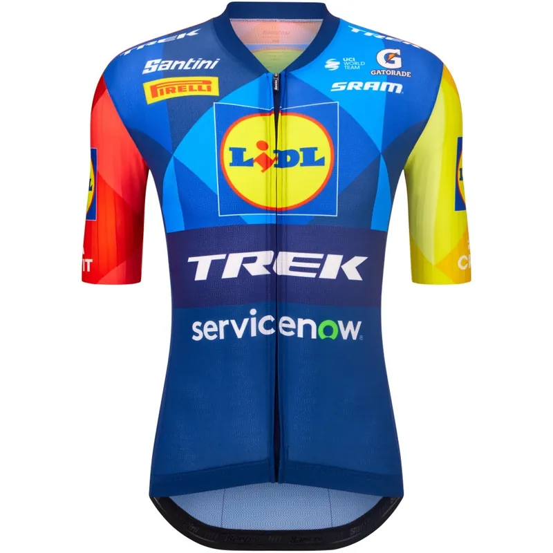 Preisknaller Santini Team Lidl-Trek 2026 Team Original Fahrradtrikot Herren - print