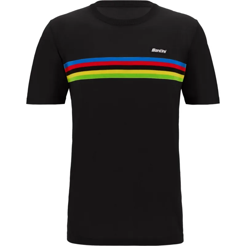 Sichere Zahlung Santini UCI World Champion T-Shirt Herren - black NE