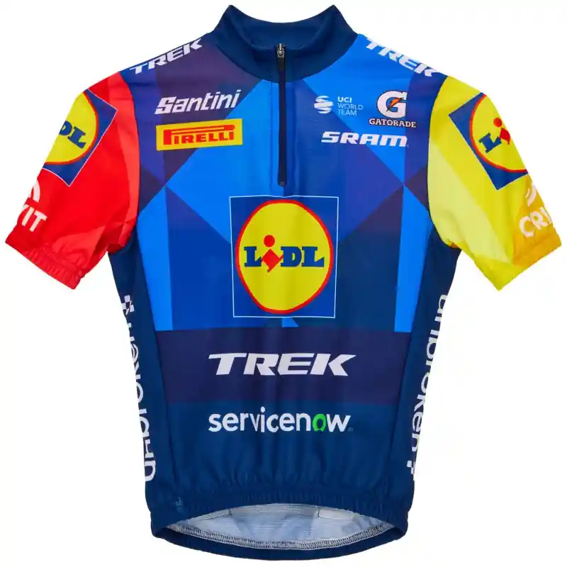 Santini Team Lidl-Trek 2026 Fan Line Radtrikot Kinder - print Heißes Angebot