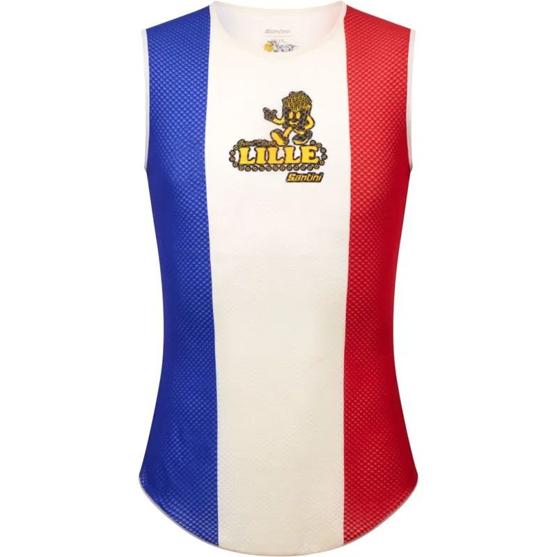 Santini Grand Départ Lille Unterhemd ärmellos Herren - Tour de France™ 2025 Collection Super-Preis
