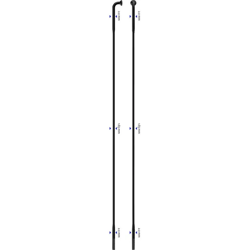 Geprüft Sapim D-Light Speichen 2,0/1,65/2,0 - schwarz