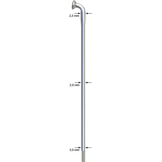Sapim Strong Speichen 2,3/2,0 - silber Neu