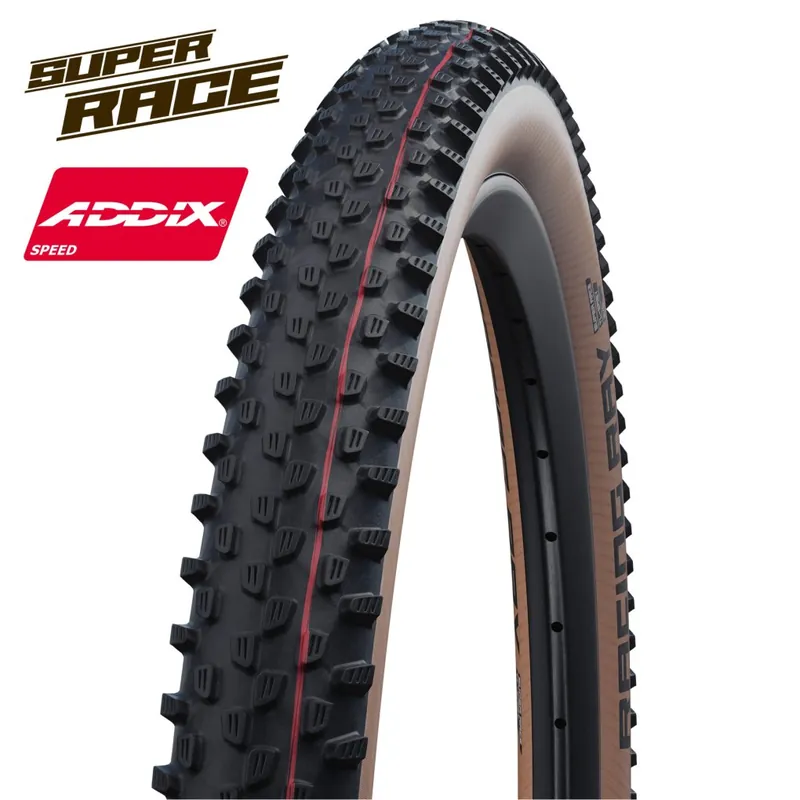 Schwalbe Racing Ray Faltreifen - Evolution AddixSpeed SuperRace TLEasy - 29x2.35" Transparent-Skin Highlight