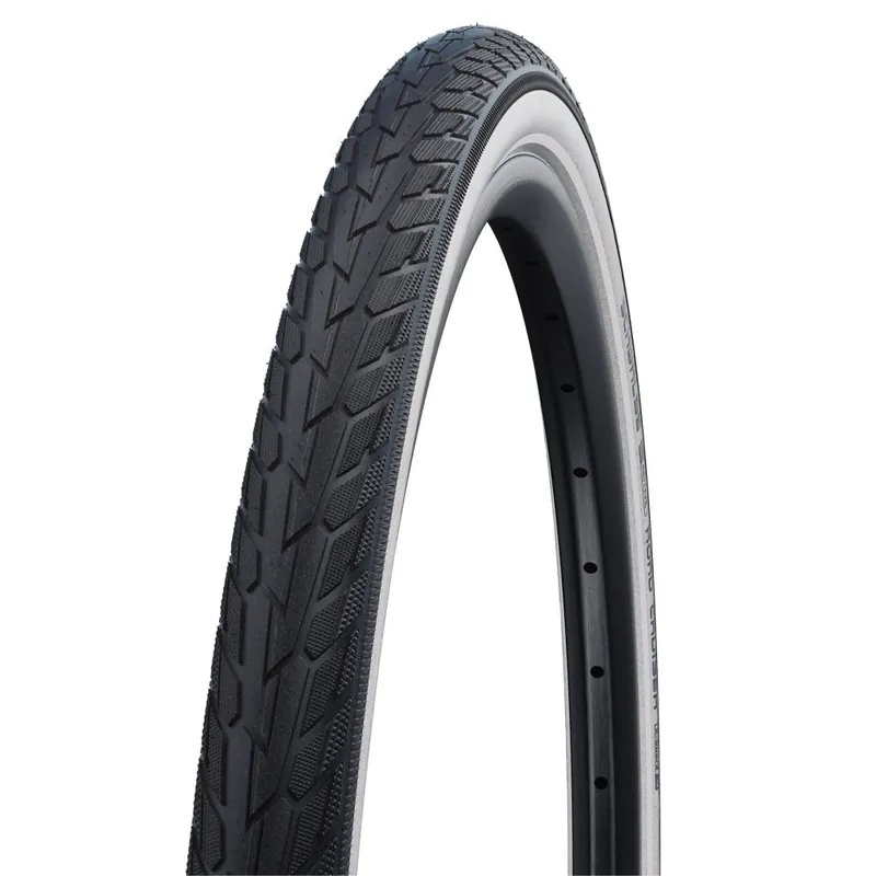 Schwalbe Road Cruiser Drahtreifen - Active Green Compound K-Guard - 27x1.25" Whitewall Echt