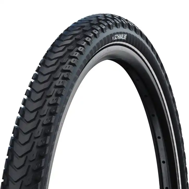 Echt Schwalbe Marathon Mondial Faltreifen - Evolution Addix V-Guard ECE-R75 - 28x2.25" Black Reflex