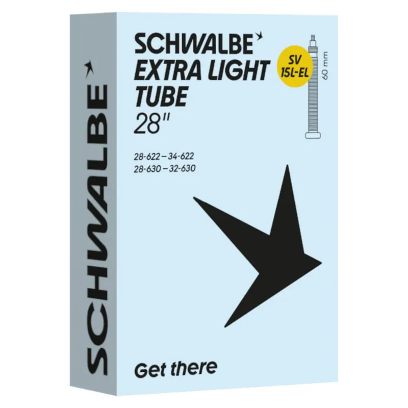Ausverkauf Schwalbe Schlauch – Nr. 15L-EL (Extra Light) 28" - 28/32-622/630 SV 60mm