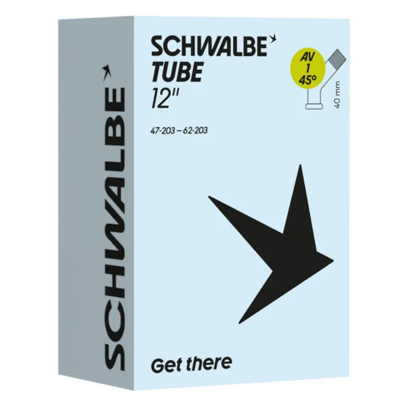 Preis Gesenkt Schwalbe Schlauch - Nr. 1 12" - 47/62-203 AV 45° 40mm