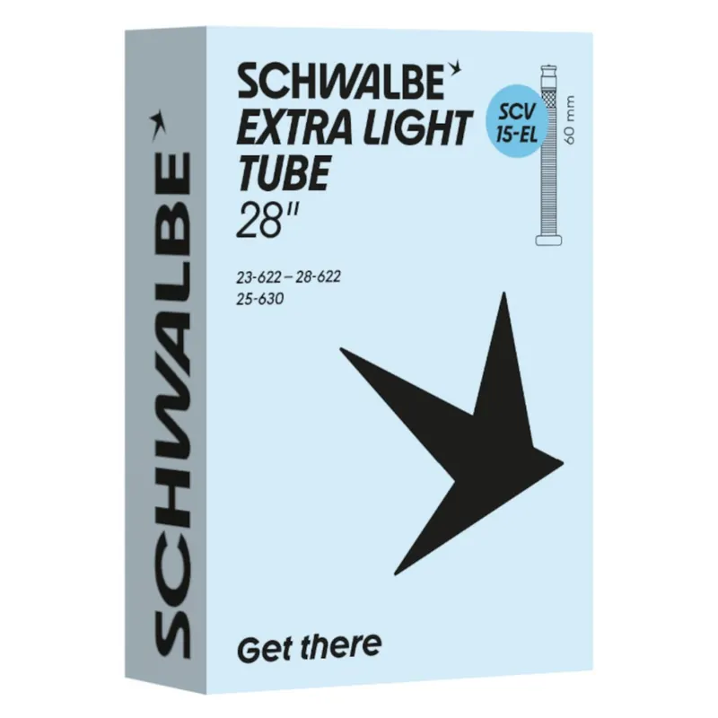 Markenware Schwalbe Schlauch - No. 15-EL (Extra Light) 28" - 23/28-622/630 SCV (Clik Valve)
