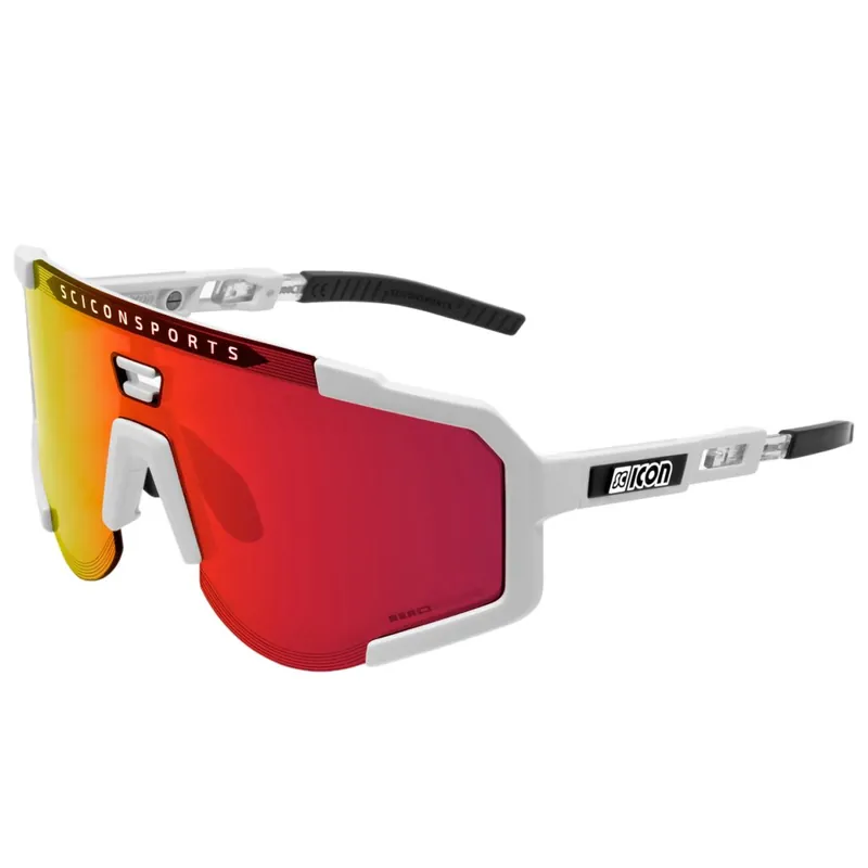 Online Kaufen Scicon Aeroscope Brille - White Gloss - Multimirror Red Clear