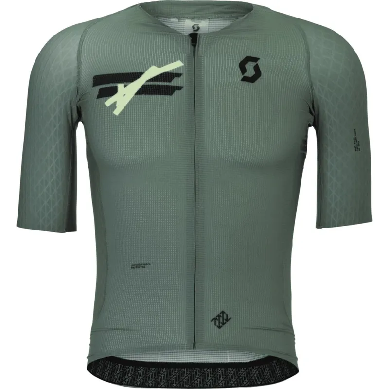Zertifiziert SCOTT Ultd Aero Kurzarm-Trikot Herren - tranquil green