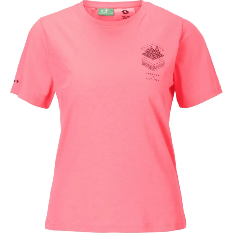 Wochenendangebot SCOTT Defined DRI Kurzarm-T-Shirt Damen - digital pink