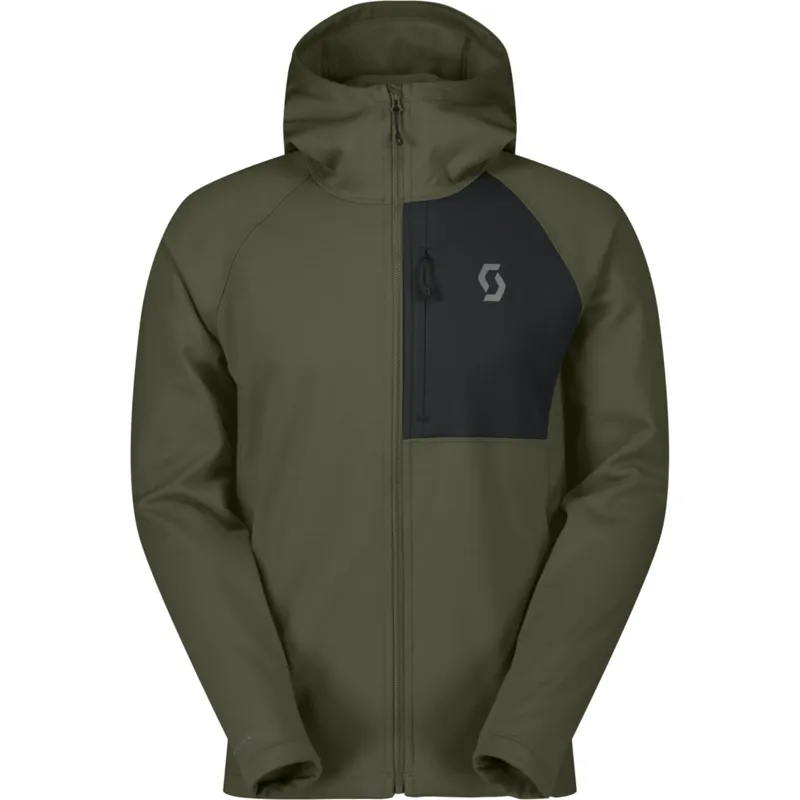 SCOTT Defined Warm Zip Kapuzenjacke Herren - douglas green/black Neue Kollektion
