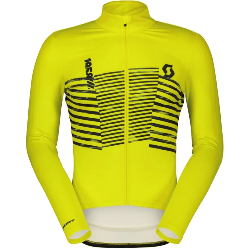 SCOTT RC Team Warm Graphics Langarm Trikot Herren - sulphur yellow Markenprodukt