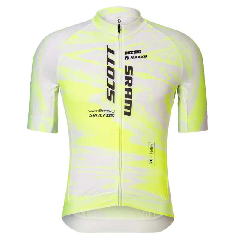 Nur Heute SCOTT RC PRO Kurzarmtrikot Herren - safety yellow/white
