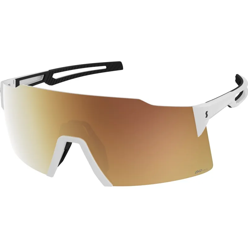 Ausverkauf SCOTT Stride Light Sensitive Brille - white - AMP LS gold chrome S1-3