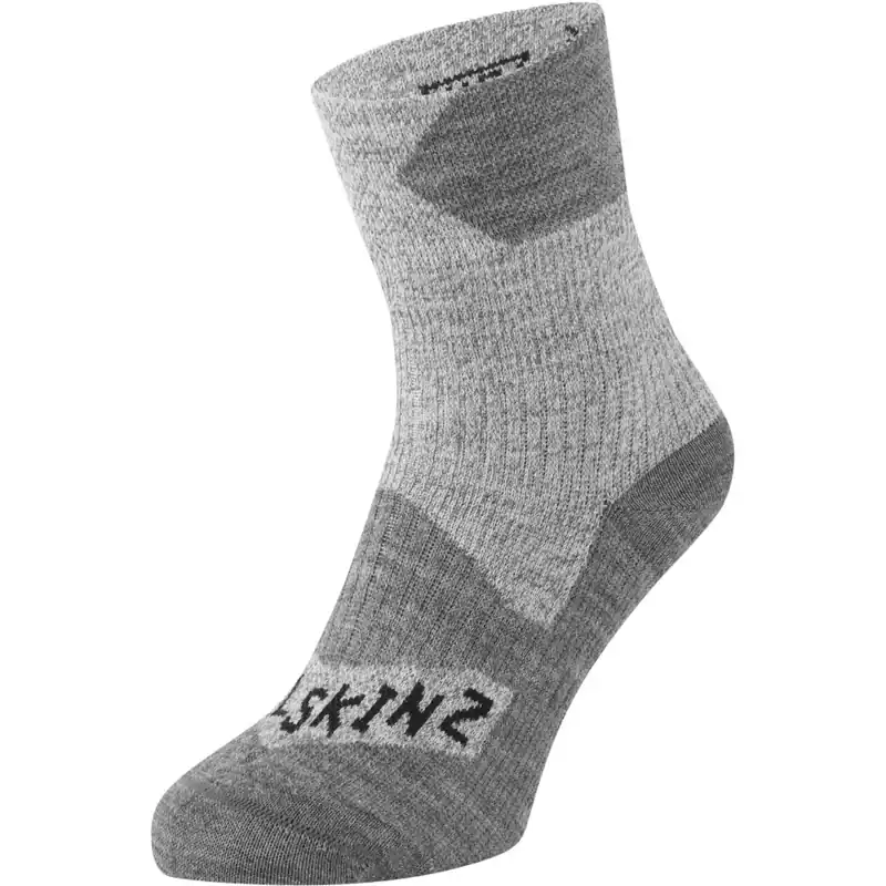 SealSkinz Bircham Wasserdichte, knöchellange Allwettersocken - Grey/Grey Marl Abverkauf