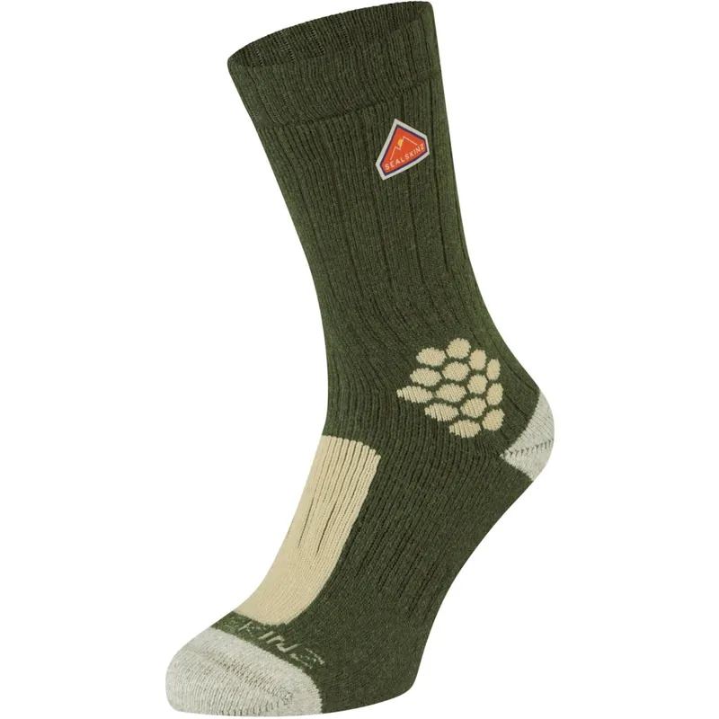SealSkinz Scarning Mittellange Socken - Grün Preis Gesenkt