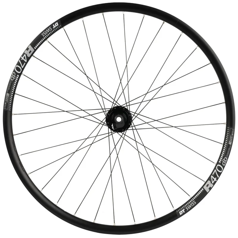 Shimano DT Swiss - DH-UR705 R 470 - Vorderrad mit Nabendynamo - 28" Clincher Centerlock - 12x100mm - schwarz Must-Have