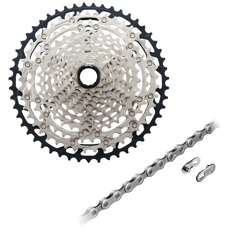 Shimano SLX 12-fach Verschleißset - CS-M7100 Kassette + CN-M7100 Kette Zertifiziert