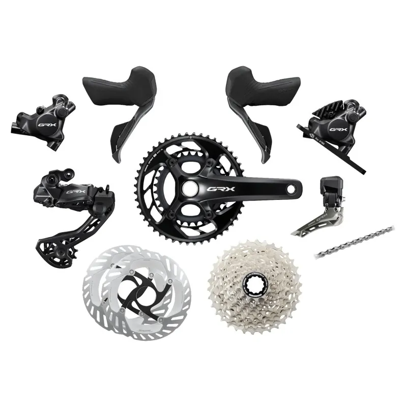 Shimano GRX RX825 Schaltgruppe - Di2 2x12-fach mit CS-R8101 Kassette (11-34T) Günstig