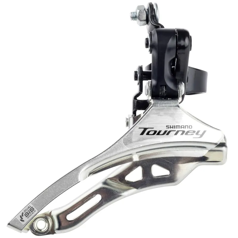 Bestseller Shimano Tourney FD-TY300 Down Swing / Down Pull Umwerfer 3x6/7 - High Clamp - schwarz/silber