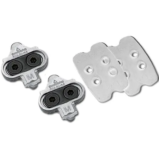 Shimano SM-SH56 SPD Pedalplatten mit Gegenplatte - silber/silber Neu Im Sortiment
