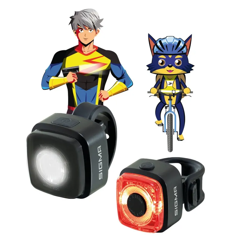 SIGMA AURA MICRO Set - Frontleuchte + Rückleuchte - RIDE SAFE TO SCHOOL Rabatt