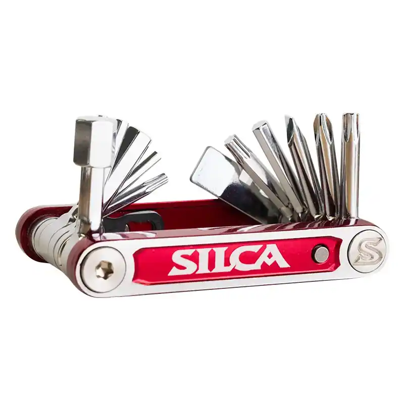 SILCA Italian Army Knife Tredici Miniwerkzeug - rot/silber Nur Heute