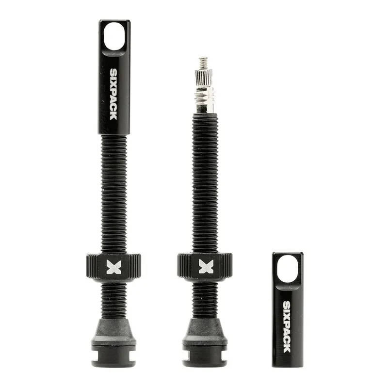 Must-Have Sixpack Tubeless Ventile (1 Paar) - 55mm - schwarz