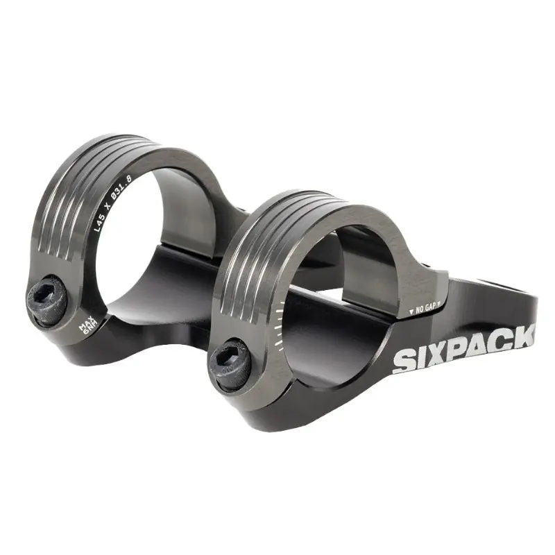 Letzte Chance Sixpack Millenium Ø 31,8mm Direct Mount Vorbau - black / racing grey