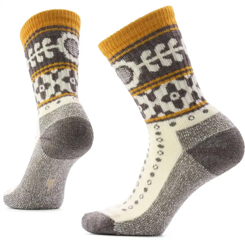 Sonderaktion SmartWool Everyday Cozy Retro Sunflower Crew Socken Damen - 100 natural