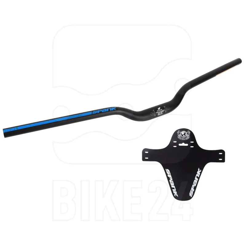 Echt Spank Spoon 800 MTB-Lenker - shotpeen schwarz/blau